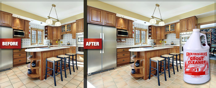 Best Grout Cleaner That Really Works! Before and After Example